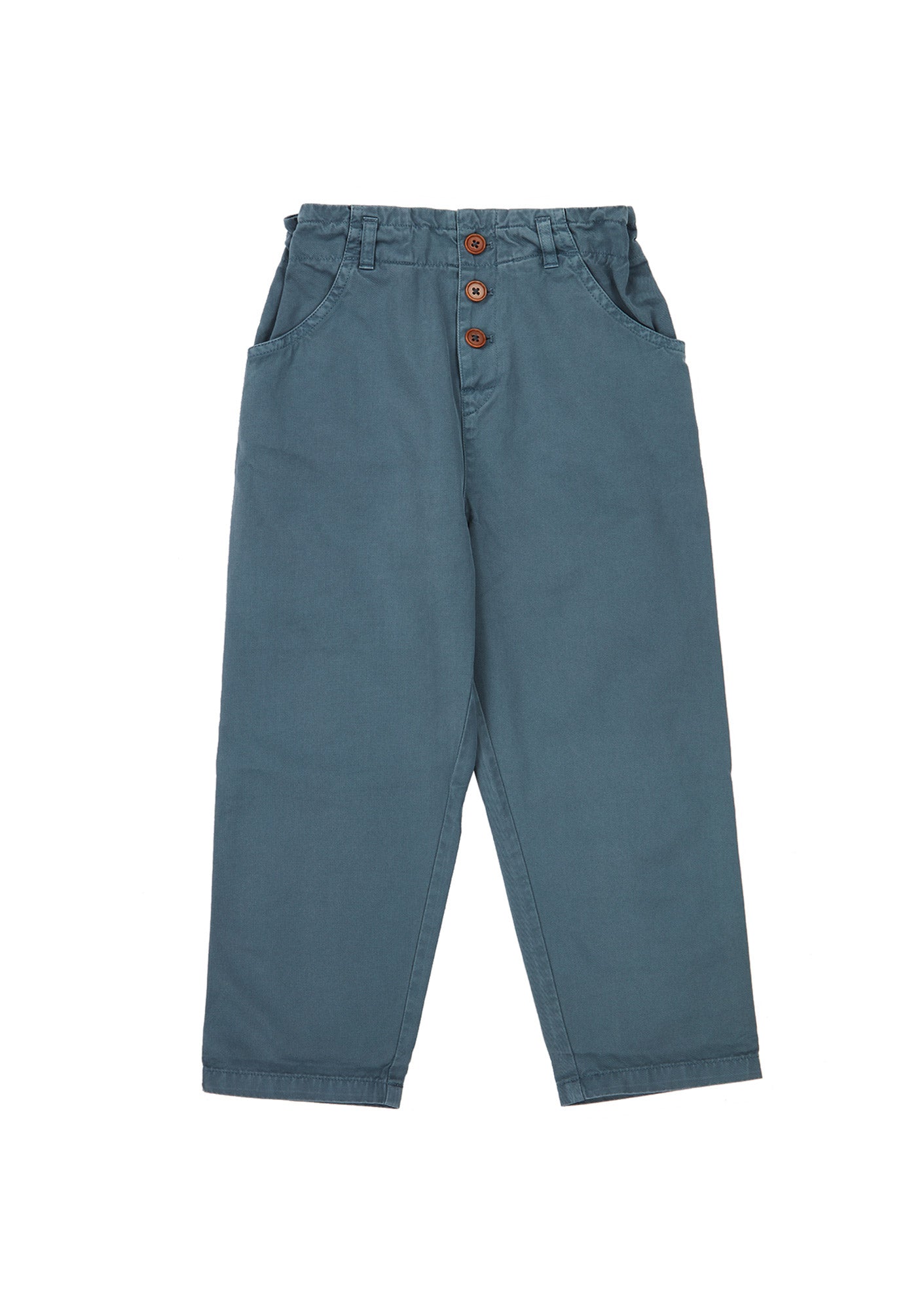 Boys & Girls Blue Cotton Trousers