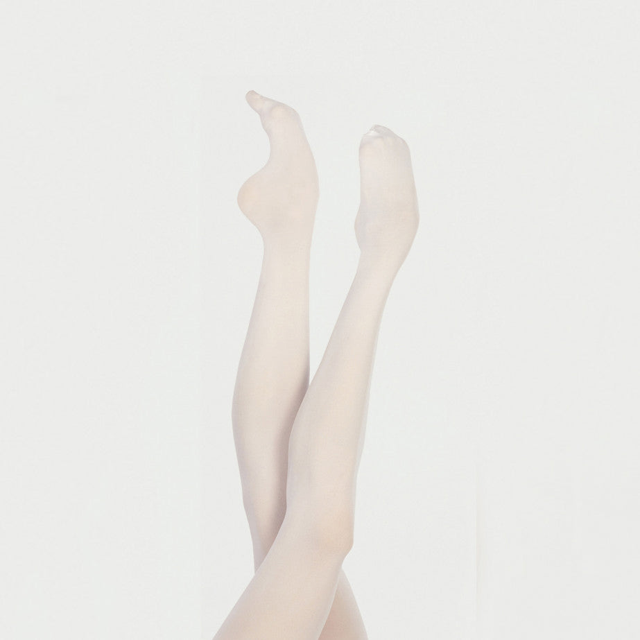 Girls White Ballet Tights