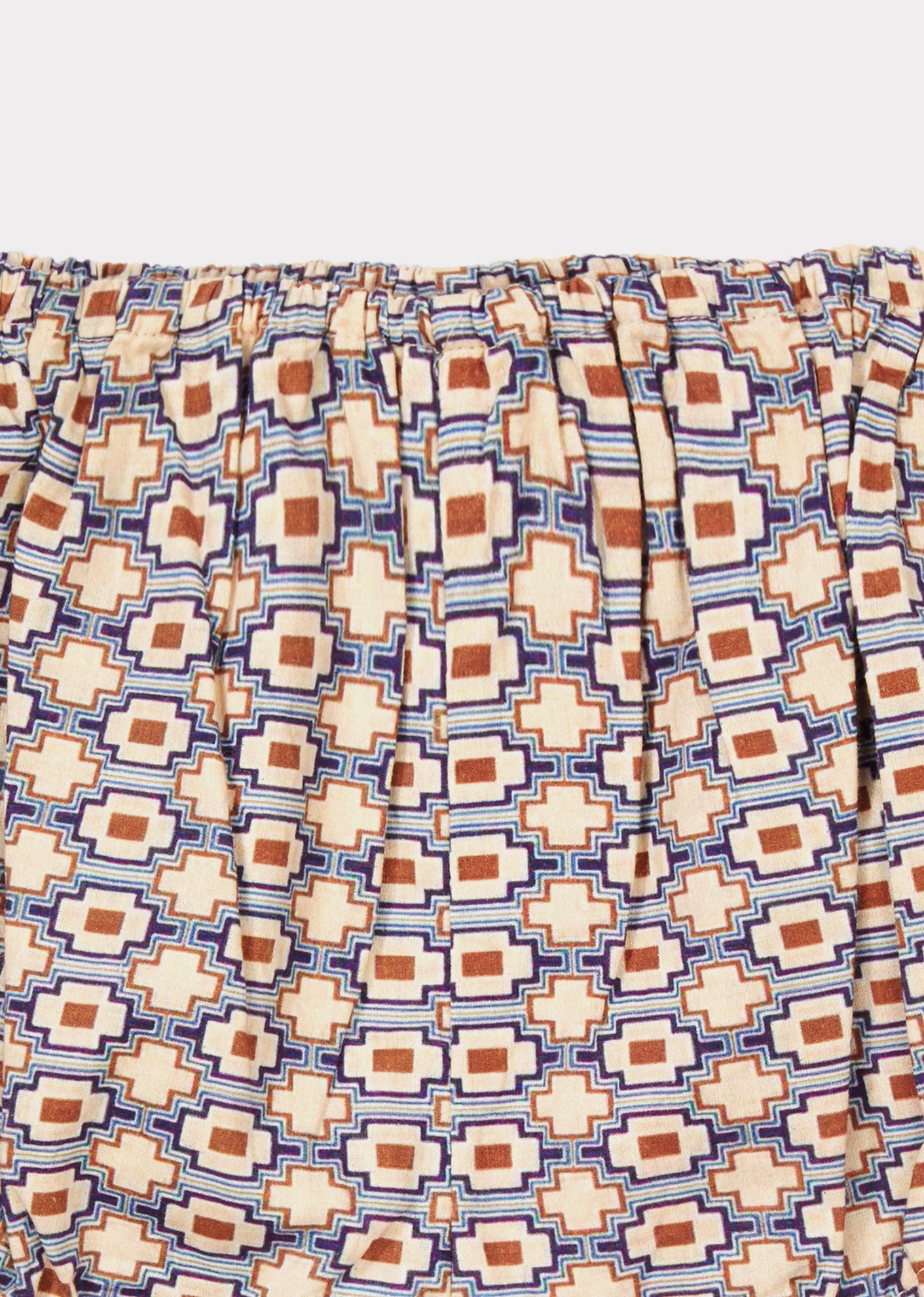 Baby Kaleido Blue Cotton Woven Bloomer