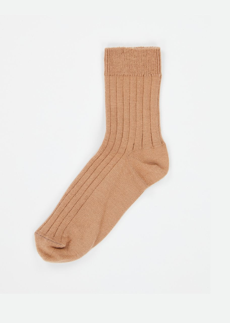 Boys & Girls Camel Rib Ankel Socks