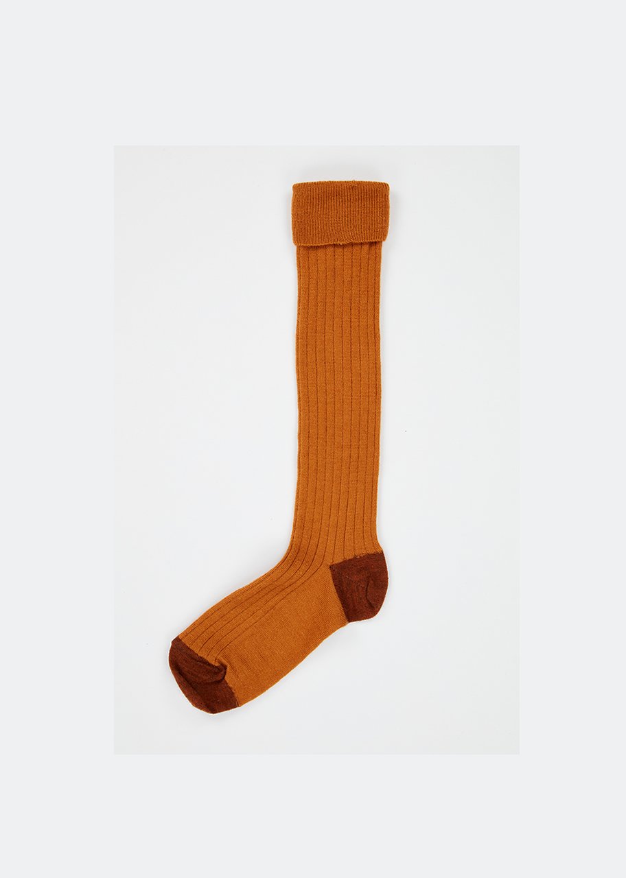 Boys & Girls Russet Rib Knee Socks