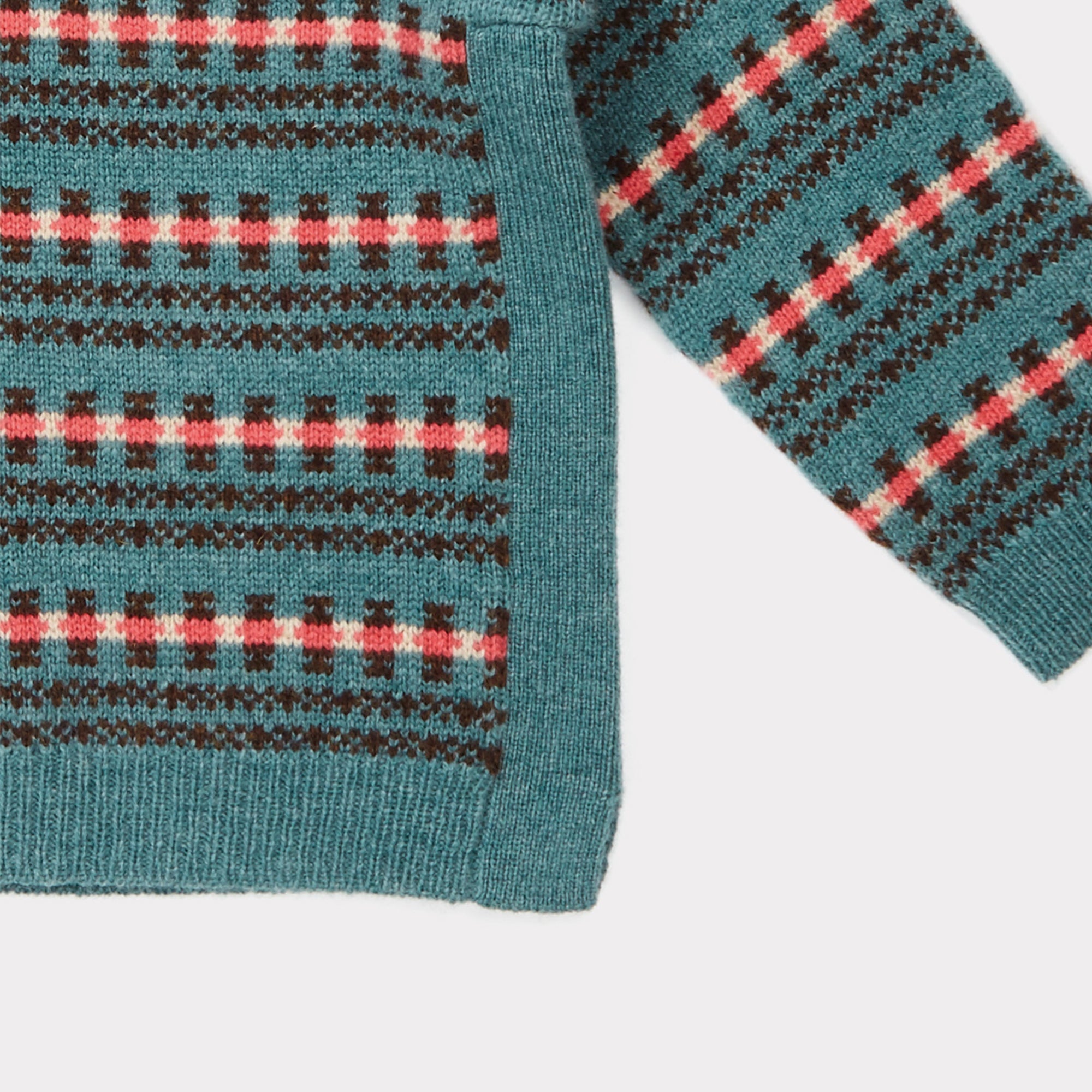 Girls Duck Egg Blue Sweater