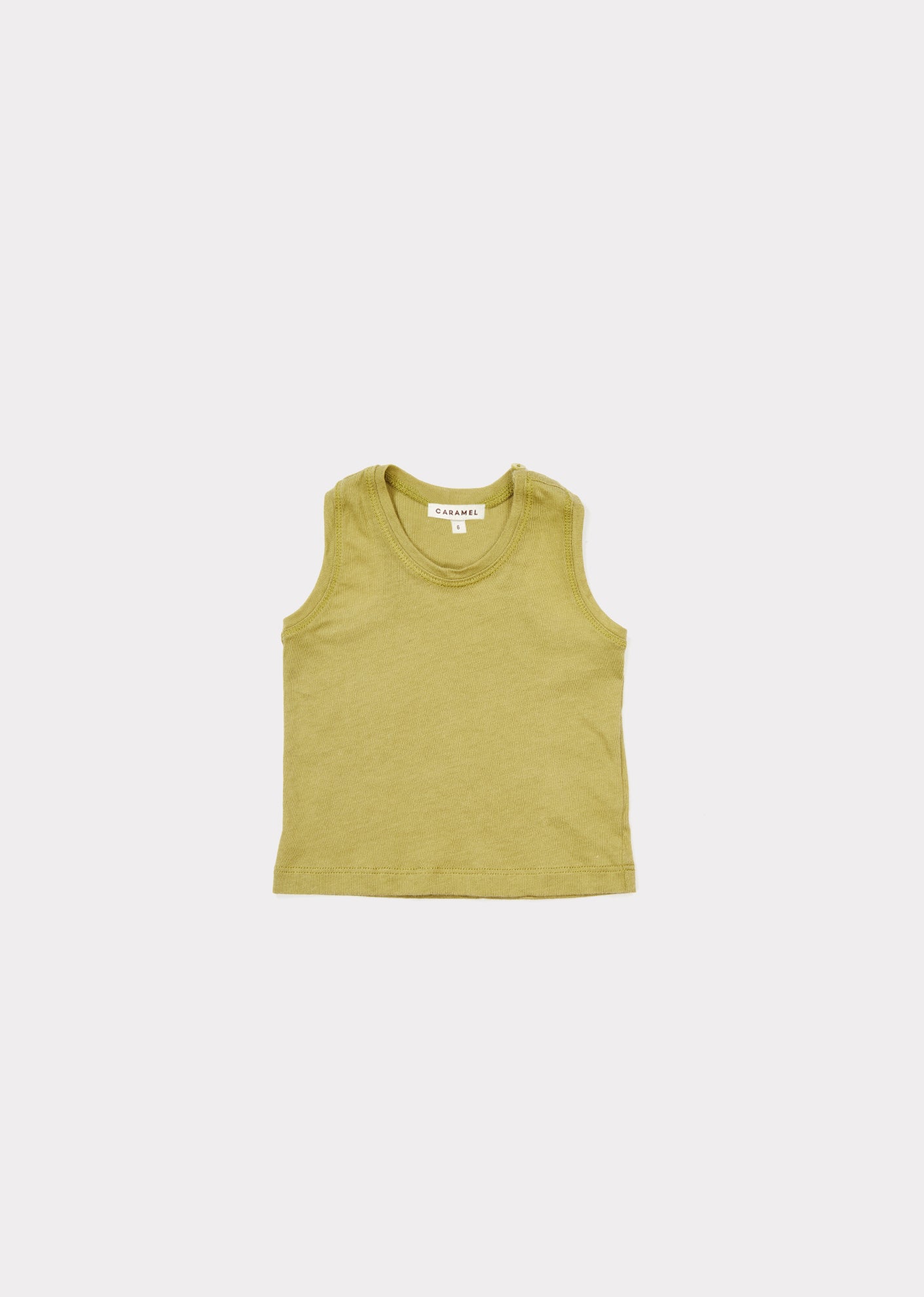 Baby Yellow Cotton Jersey Vest