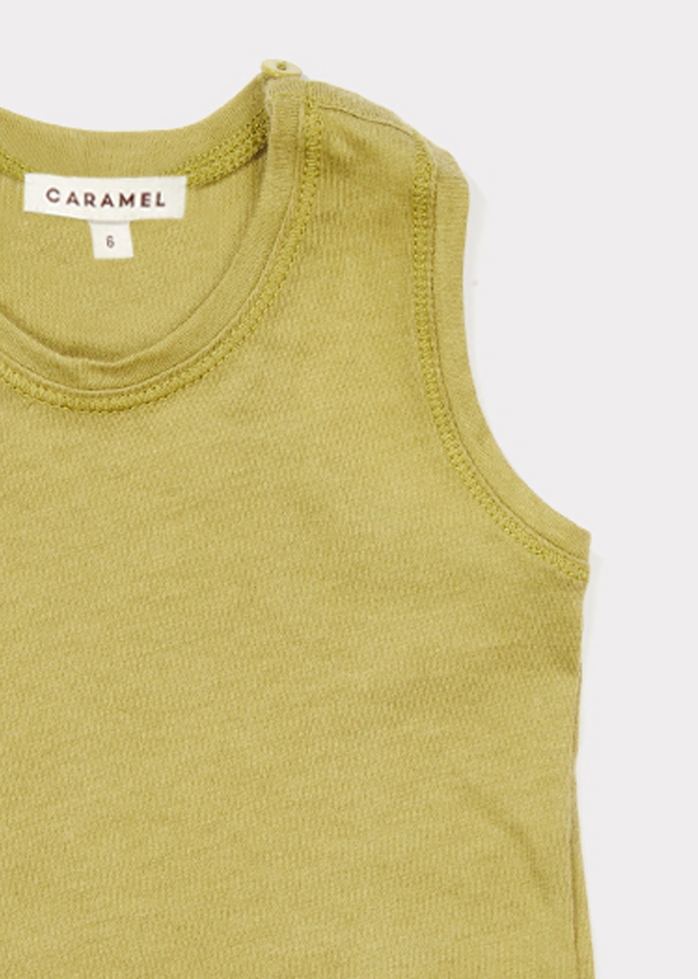 Baby Yellow Cotton Jersey Vest