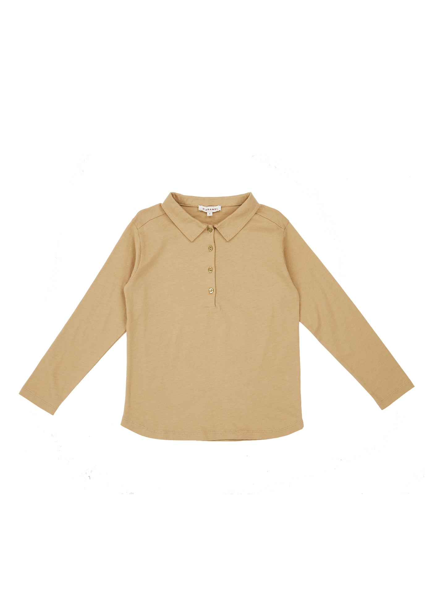 Boys Khaki Cotton Polo Shirt