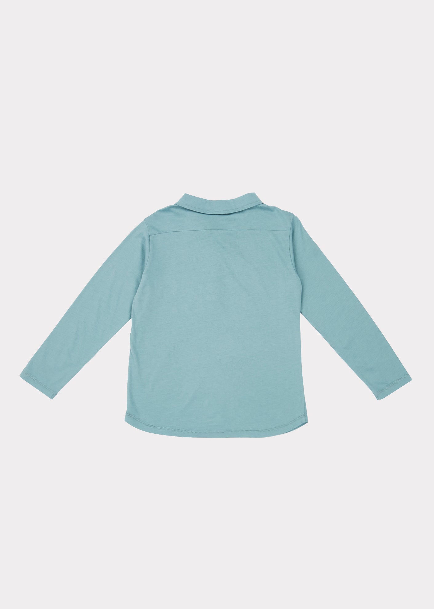 Boys Light Blue Cotton Polo Shirt