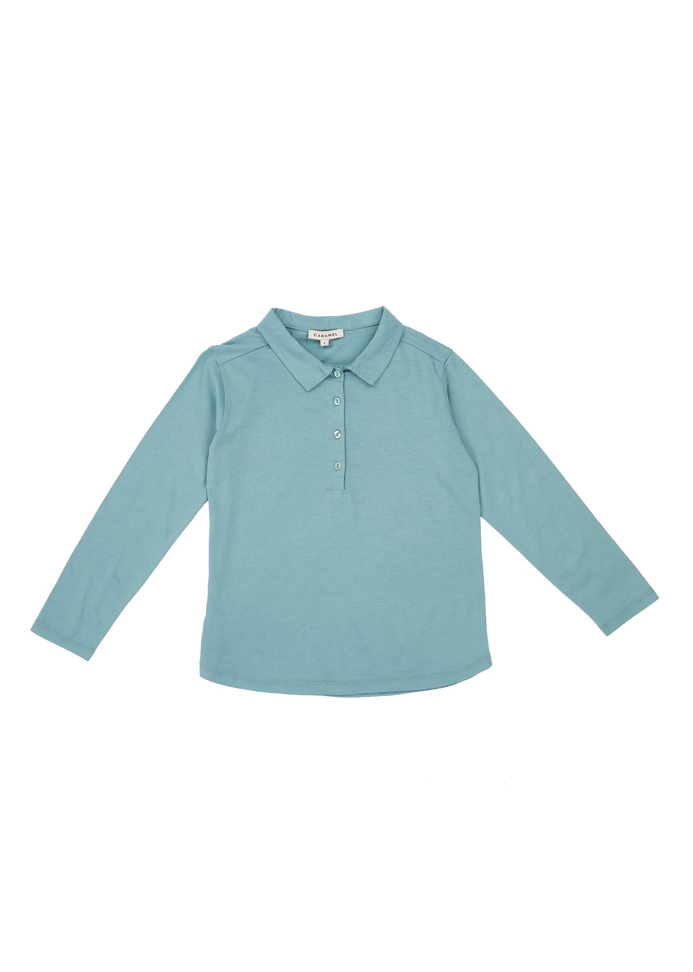 Boys Light Blue Cotton Polo Shirt