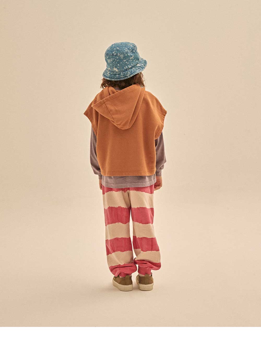 Boys & Girls Brown Hooded Vest