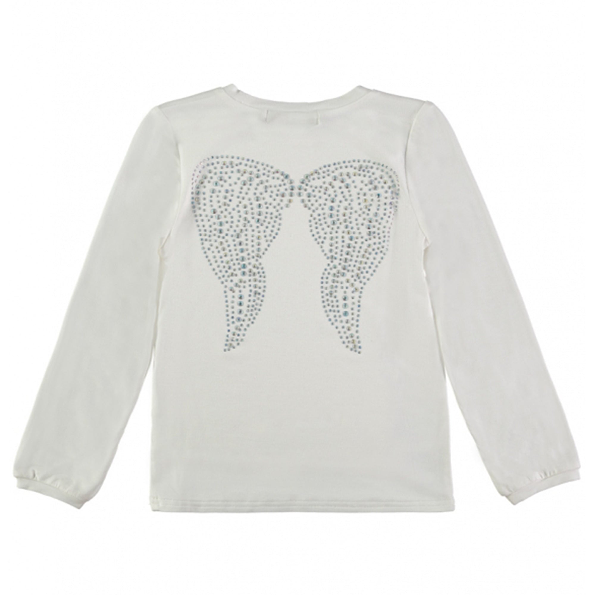 Girls White Knitted T-shirt