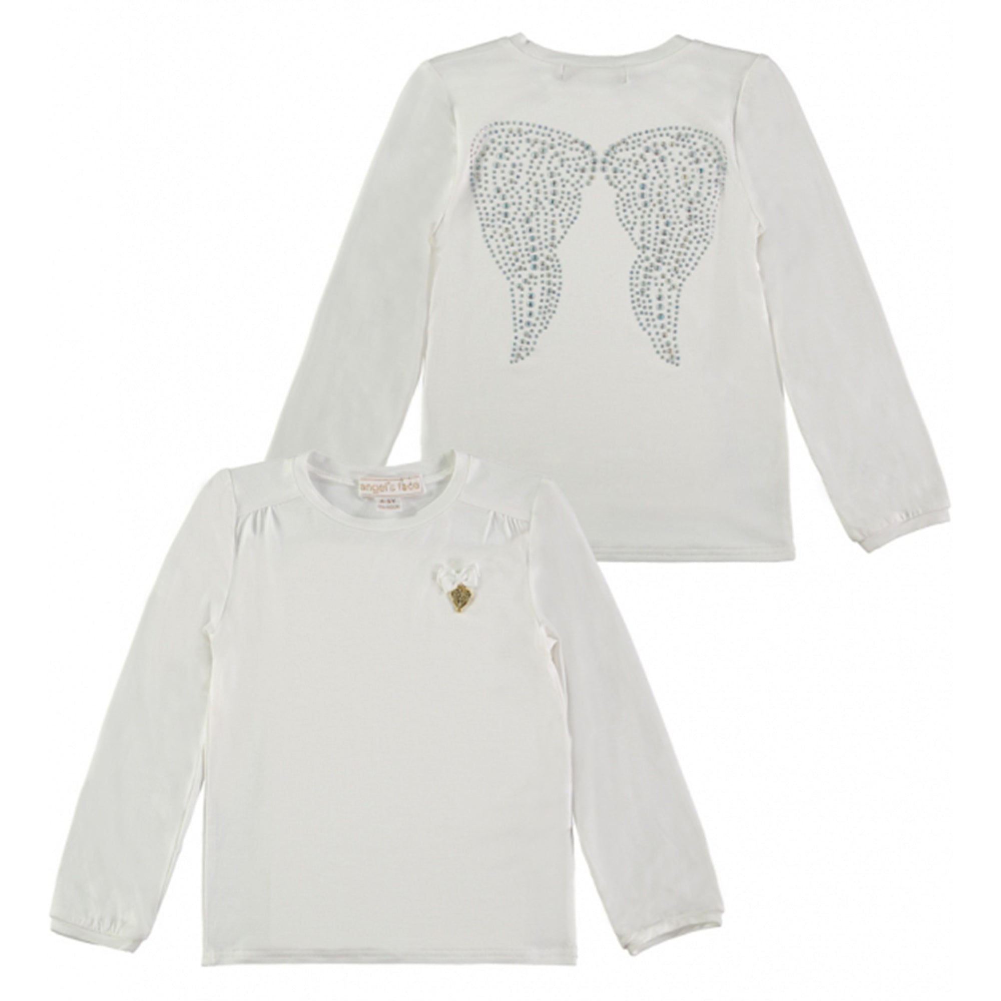 Girls White Knitted T-shirt