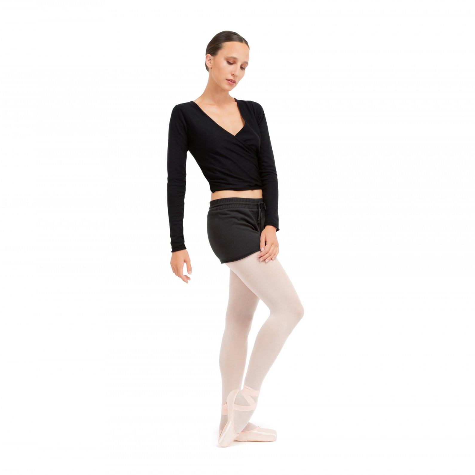 Girls Black Ballet Top