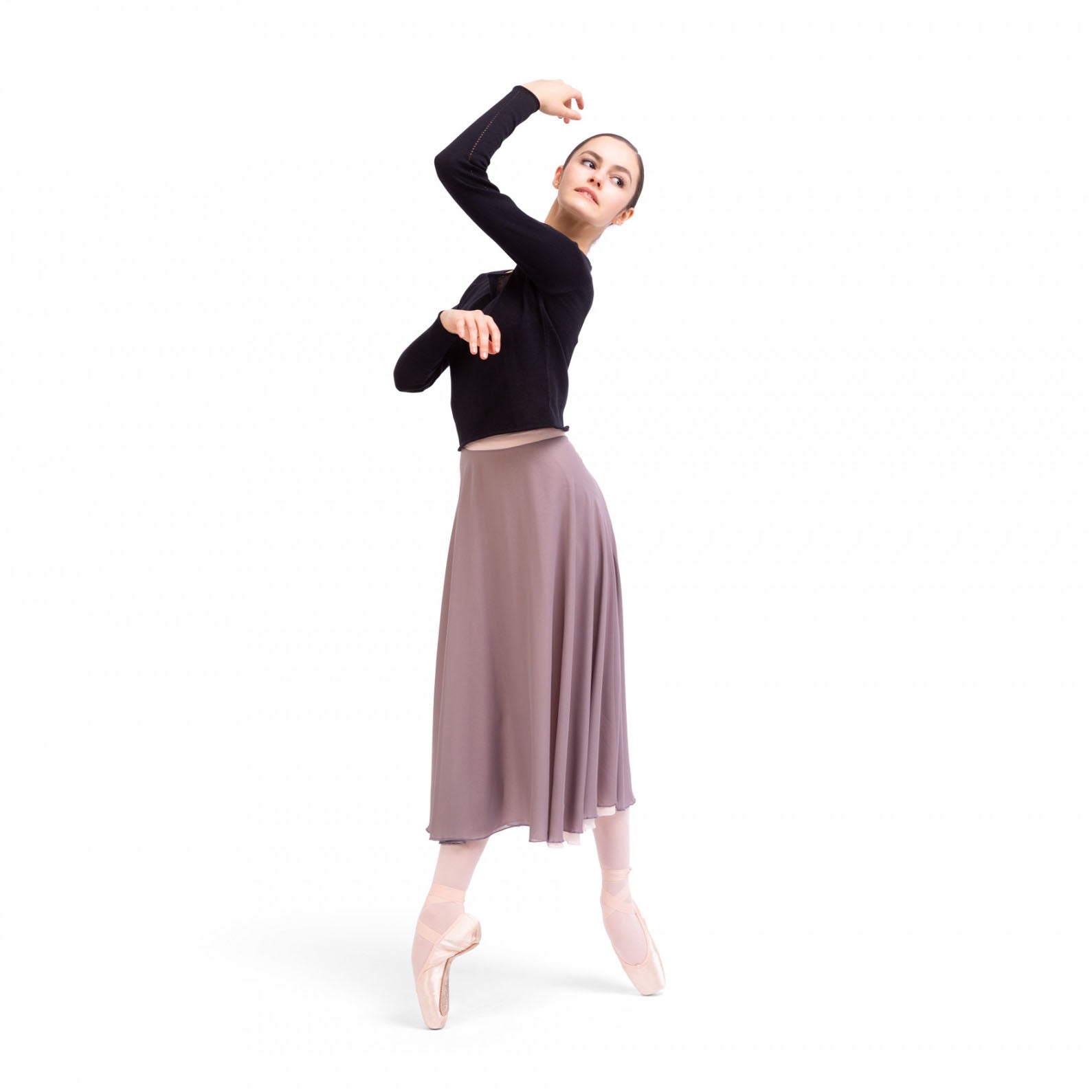 Girls Black Ballet Top