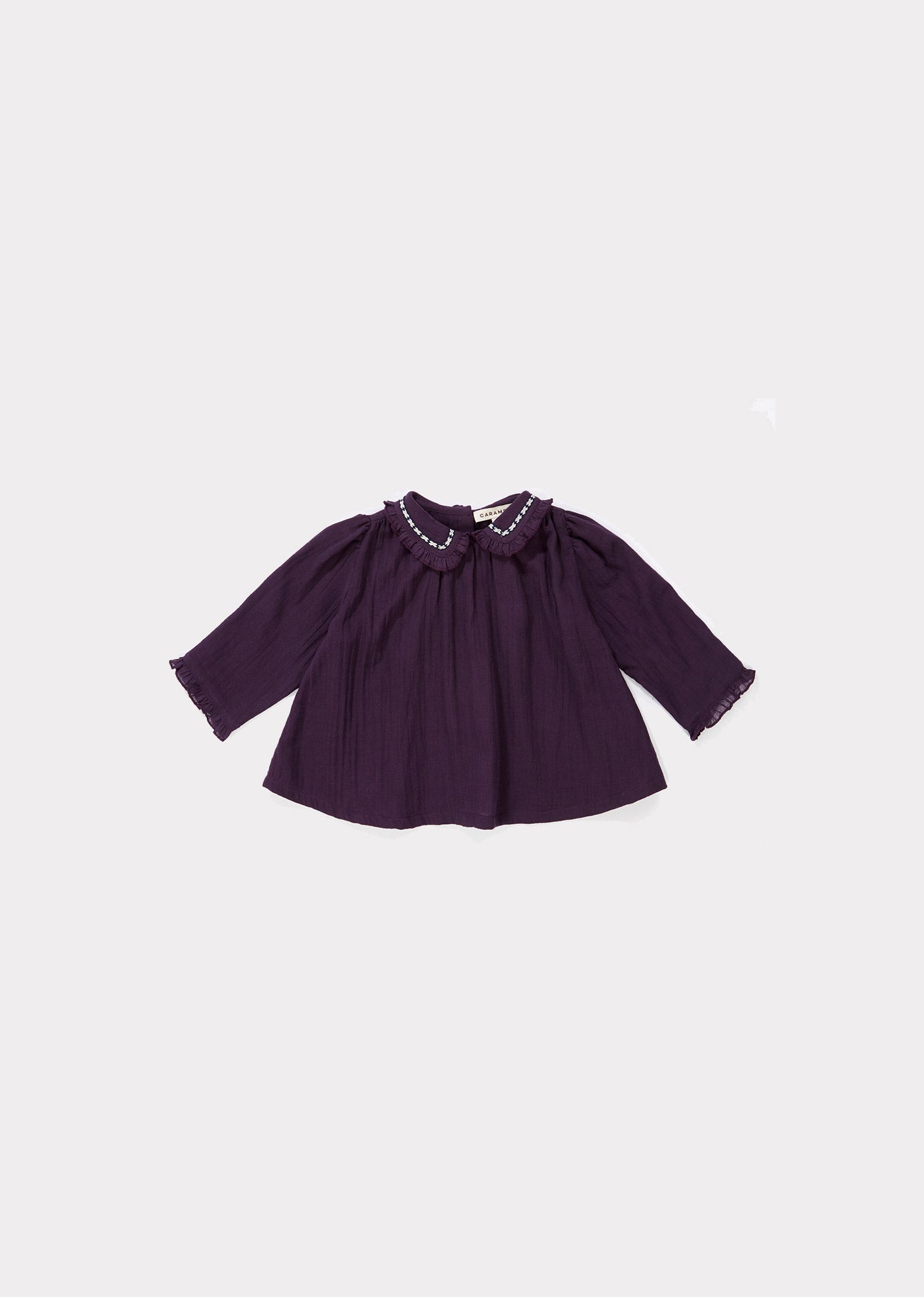 Baby Girls Purple Cotton Blouse