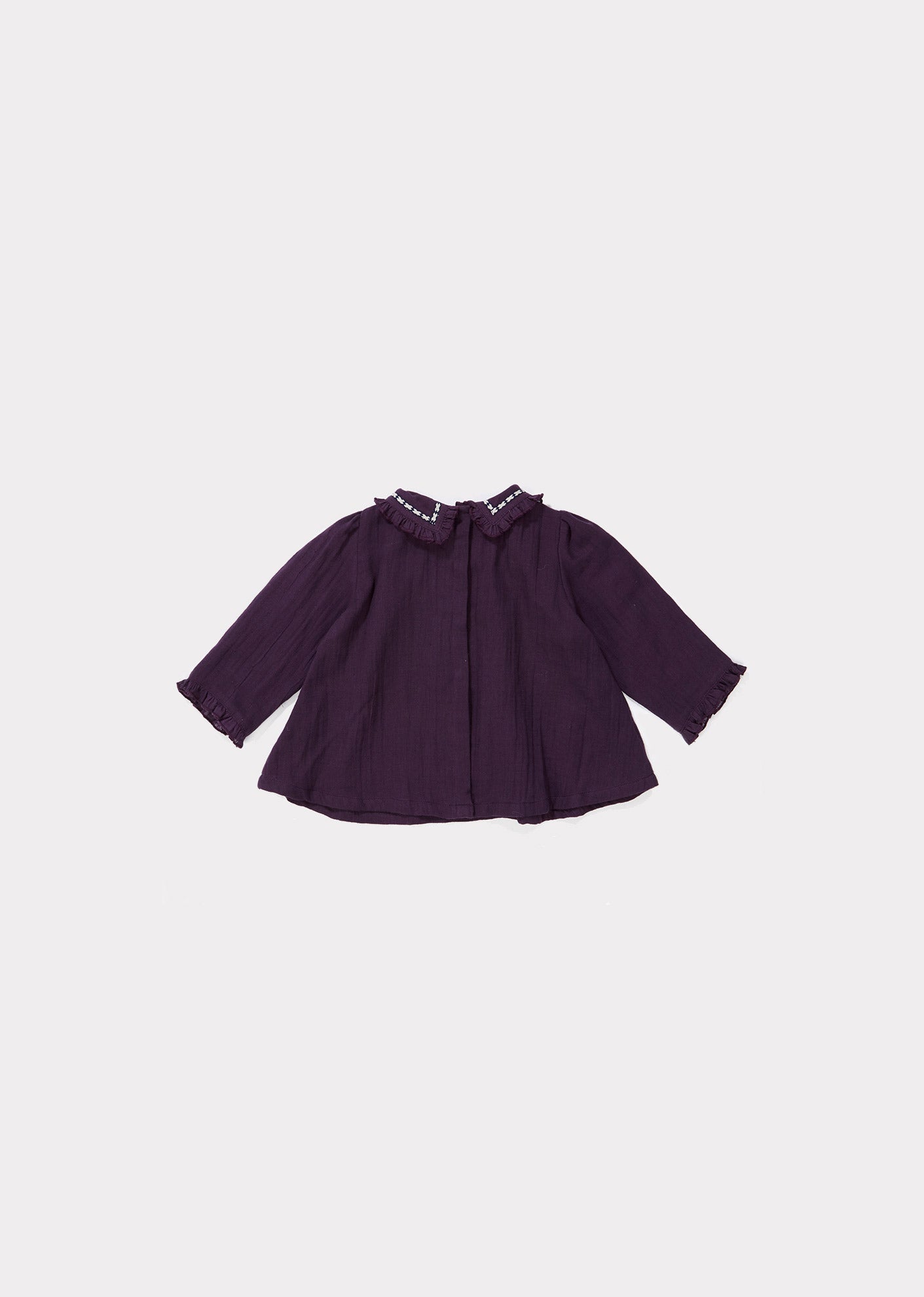 Baby Girls Purple Cotton Blouse