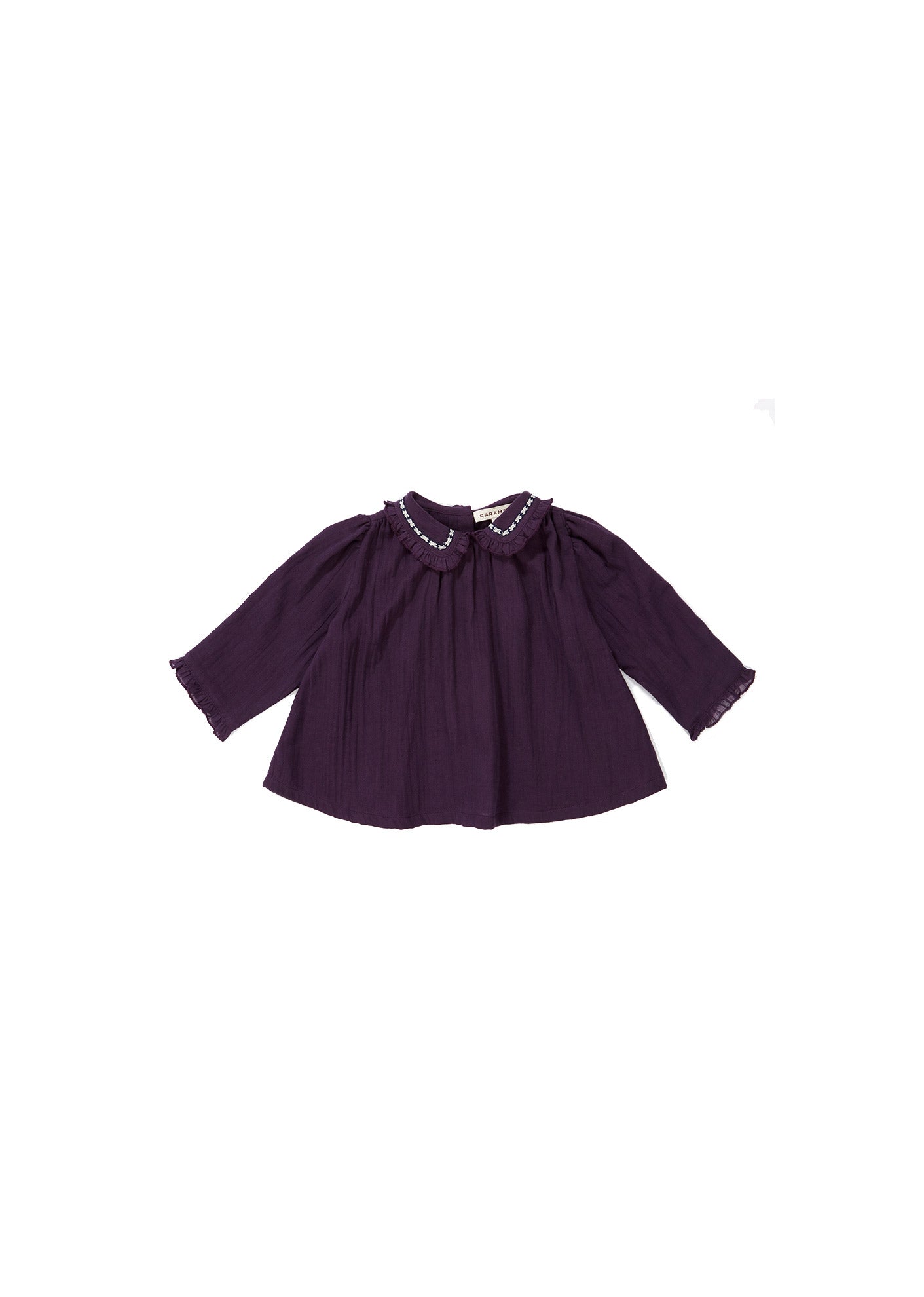 Baby Girls Purple Cotton Blouse
