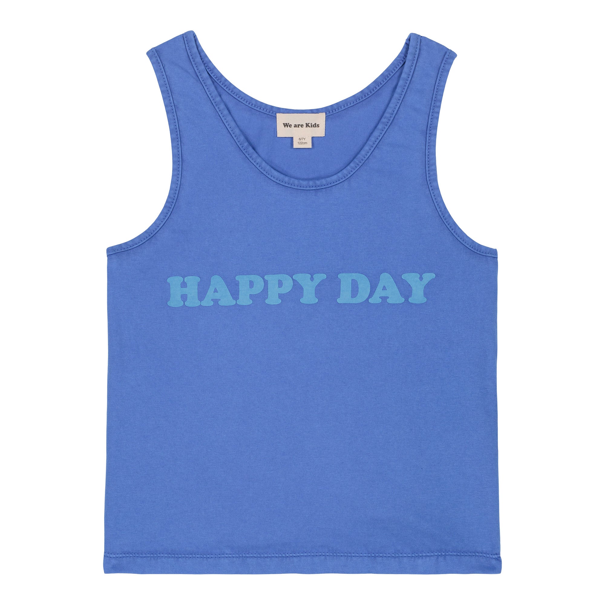 Boys & Girls Blue Logo Cotton Vest