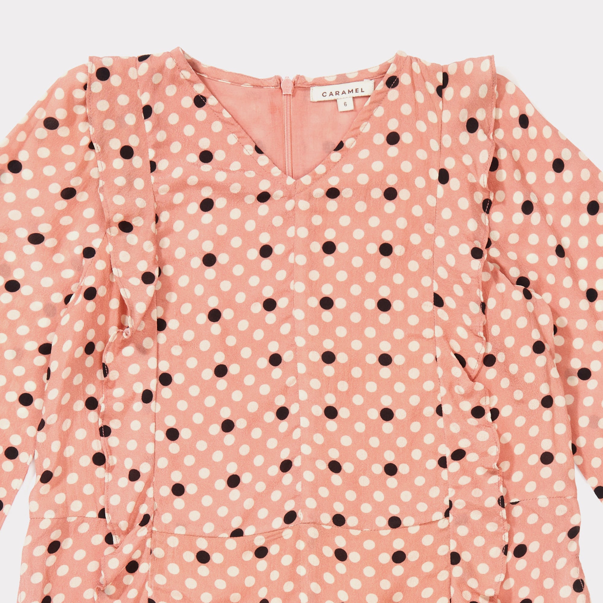 Girls Pink Dots Dress