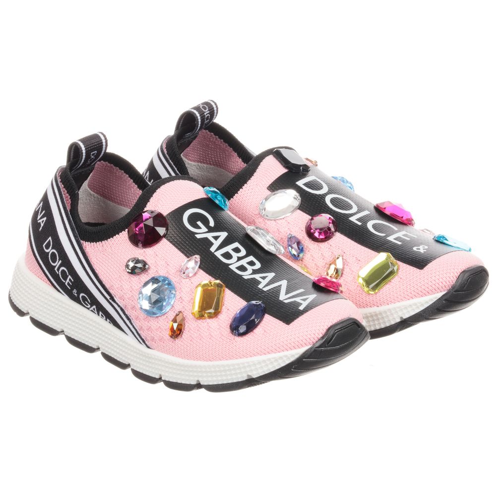 Girls Pink & Multicolor Shoes