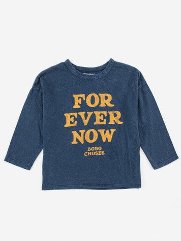 Boys & Girls Navy Logo Cotton T-Shirt