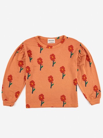 Girls Orange Flowers T-Shirt