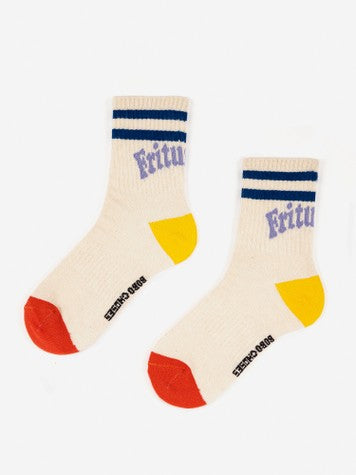 Boys & Girls White Cotton Socks