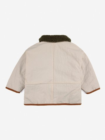 Baby Boys & Girls White Reversible Jacket