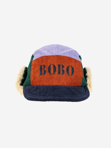 Boys & Girls Red Corduroy Cap