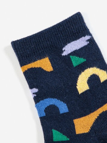 Boys & Girls Navy Cotton Socks