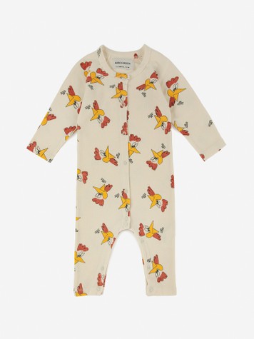 Baby Boys & Girls Beige Babysuit