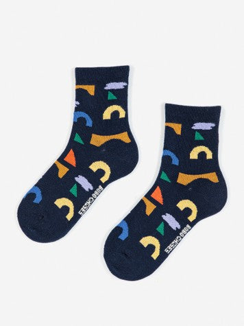 Boys & Girls Navy Cotton Socks