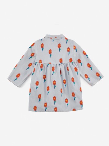 Baby Girls Light Blue Flowers Dress