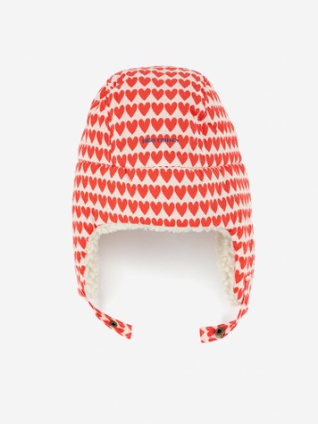 Boys & Girls Red Hearts Hat