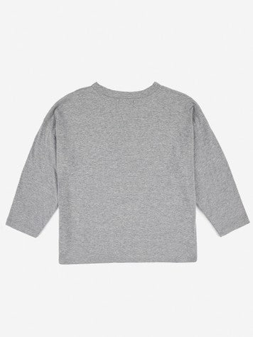 Boys & Girls Grey Cotton T-Shirt