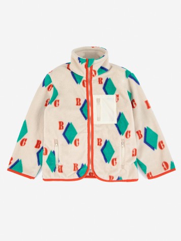 Boys & Girls Beige Fleece Jacket