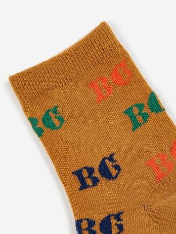 Boys & Girls Brown Cotton Socks