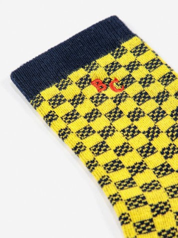 Boys & Girls Yellow Cotton Socks