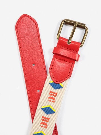 Red BC elastic belt