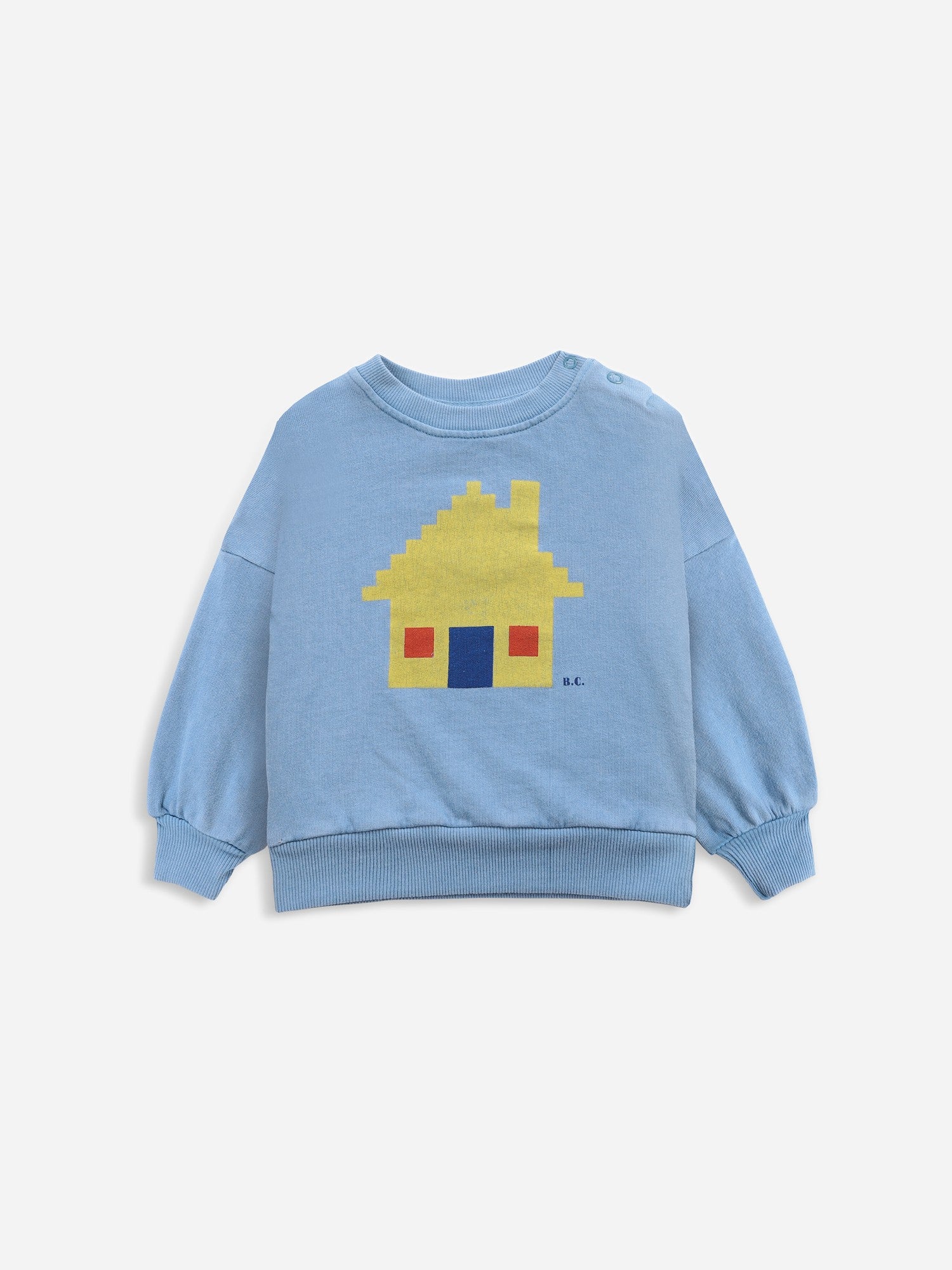 Baby Boys & Girls Blue Cotton Sweatshirt