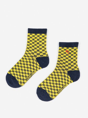 Boys & Girls Yellow Cotton Socks