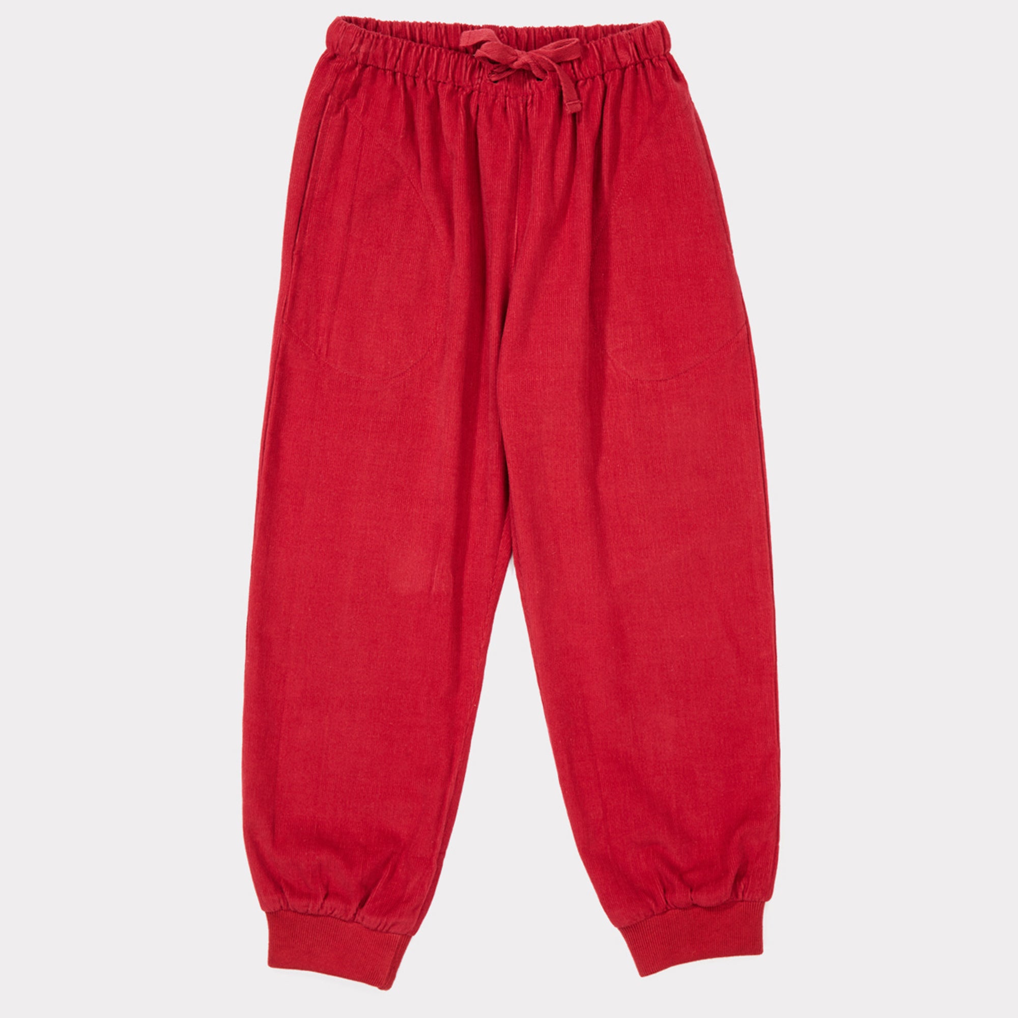 Girls & Boys Tomato Cotton Trousers