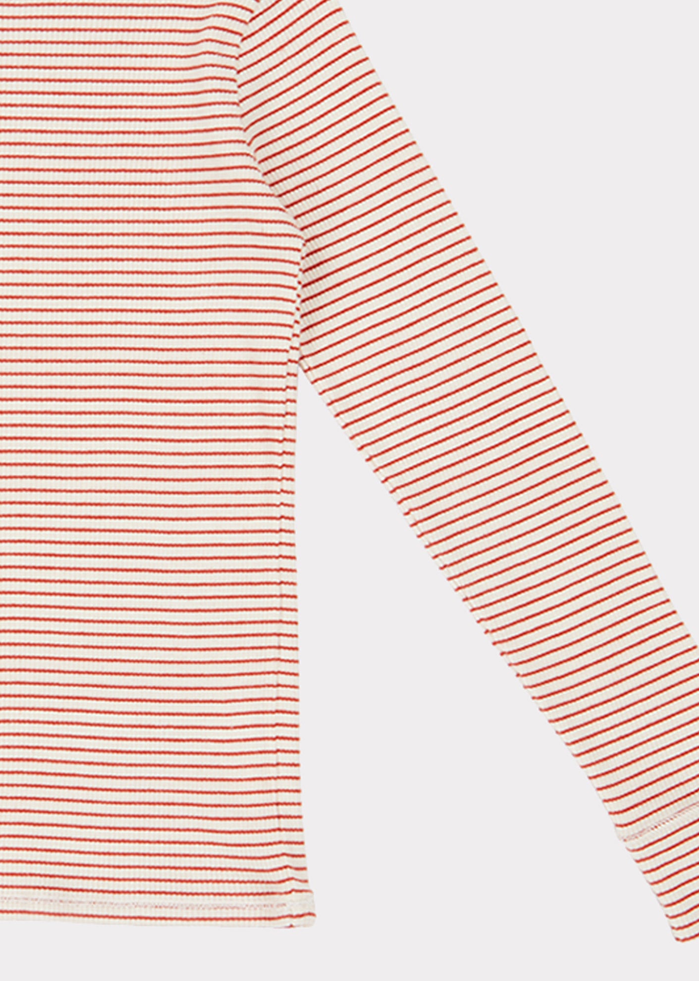 Girls Red Stripe Cotton Top