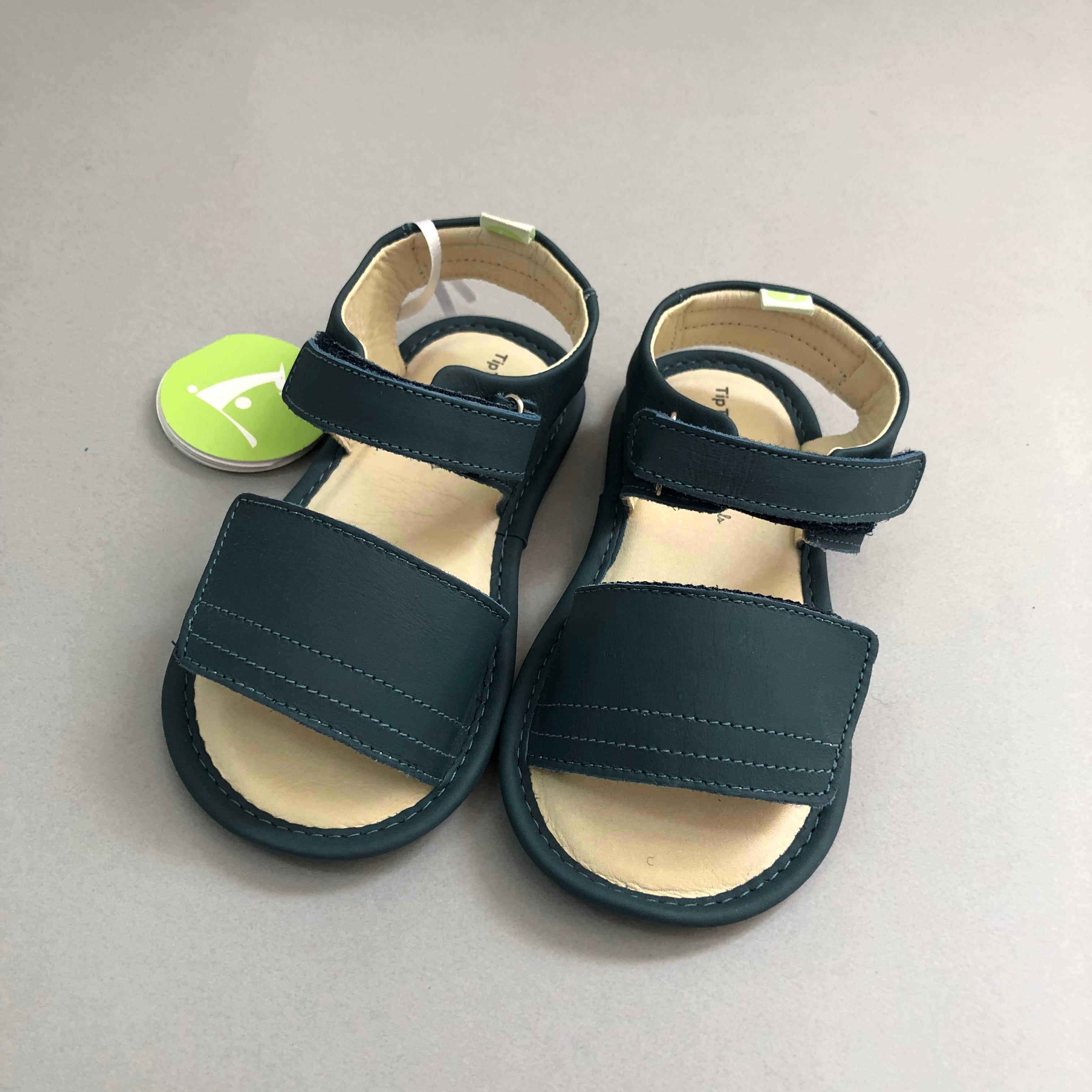 Baby Boys Lake Blue Leather Sandals
