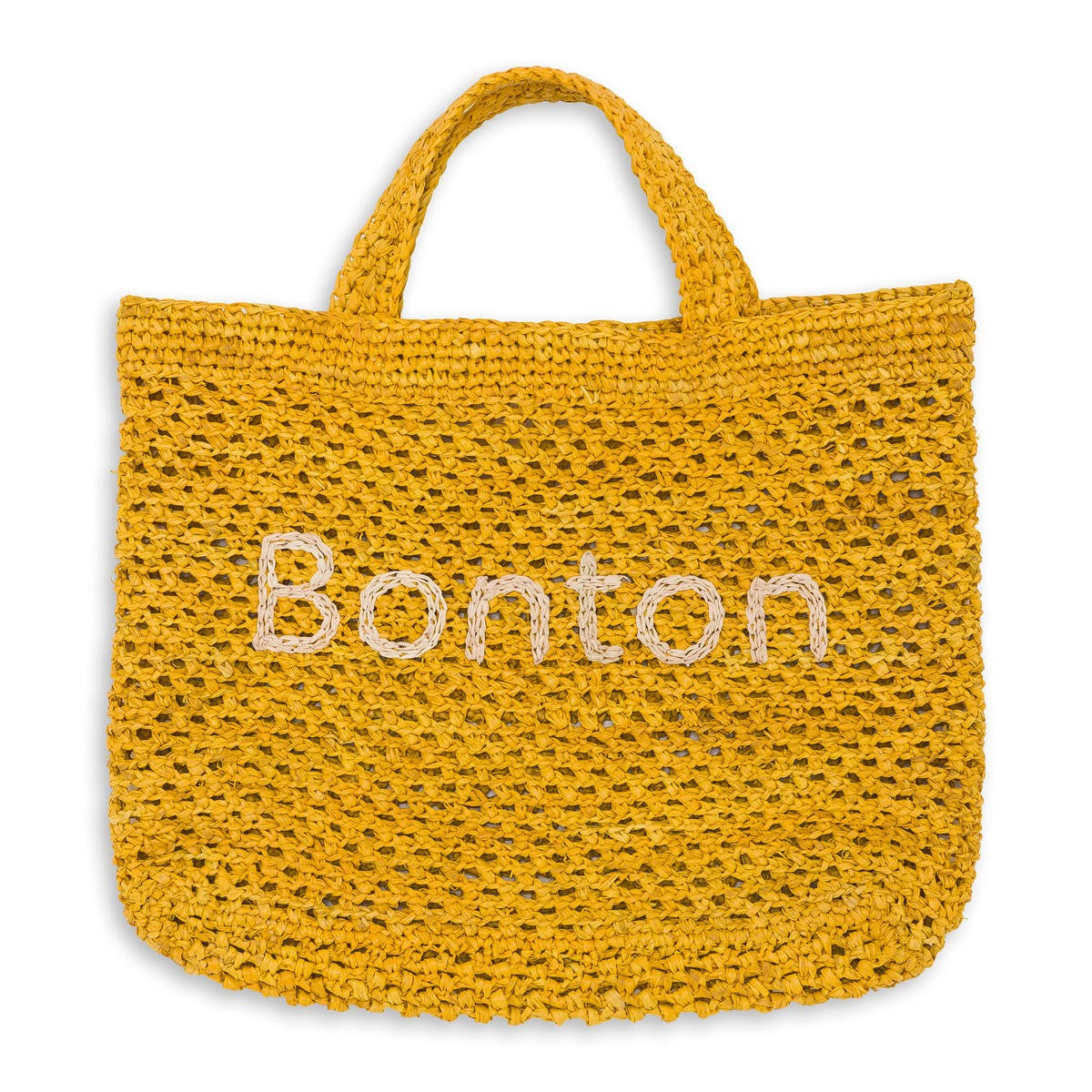 Girls Yellow Shine Straw Small Bag