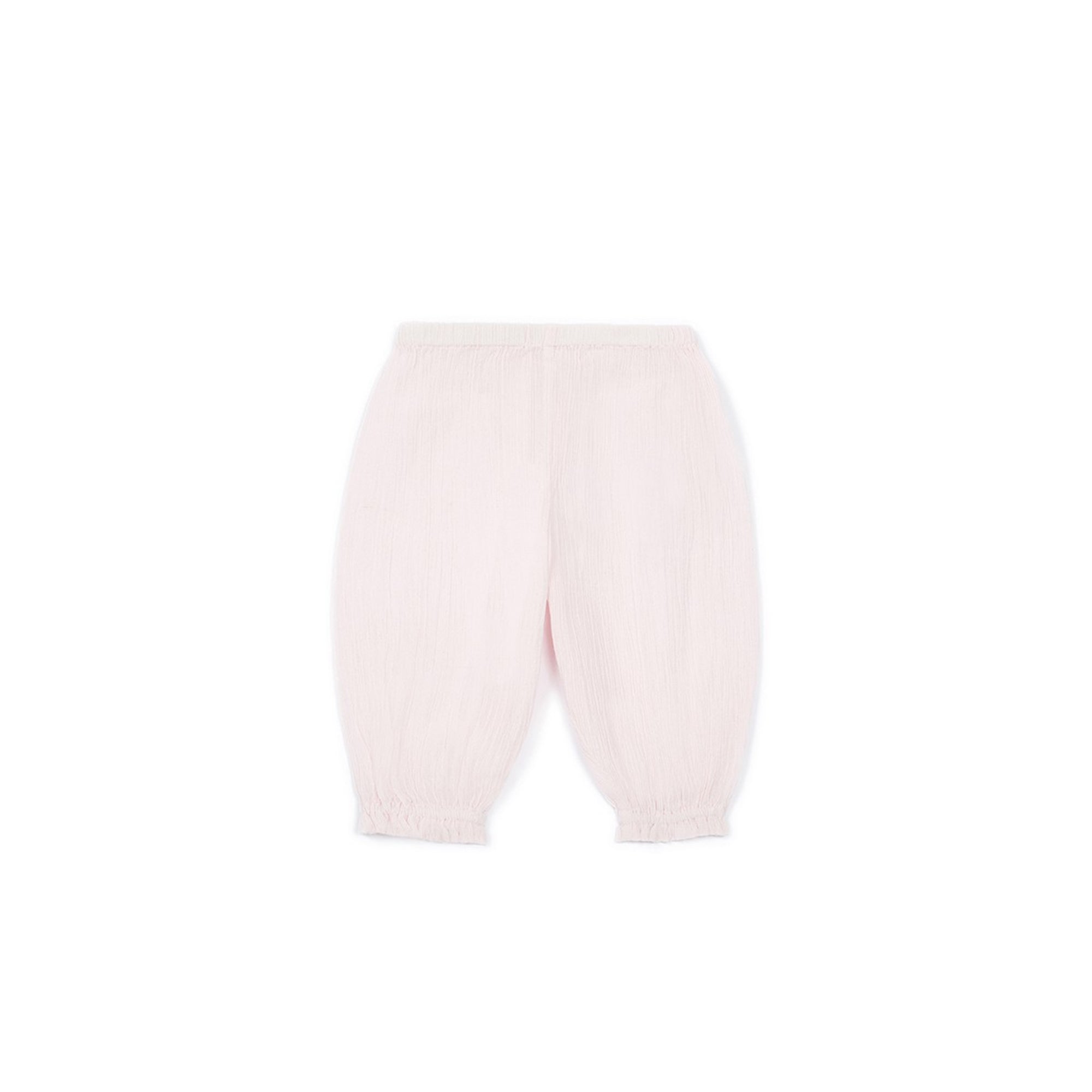Baby Girls Light Pink Cotton Trousers