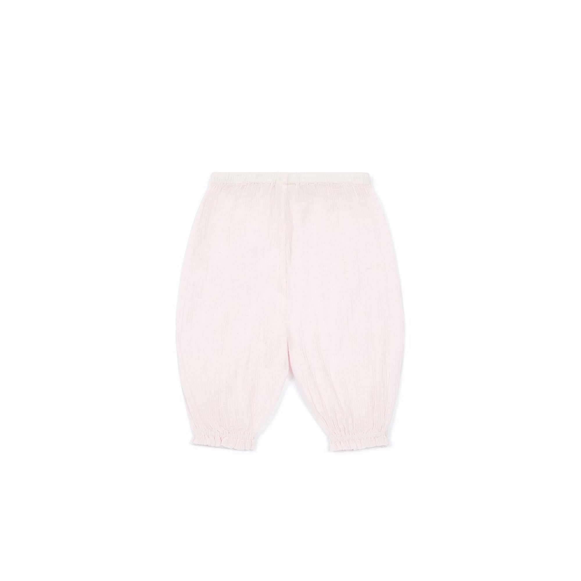 Baby Girls Light Pink Cotton Trousers