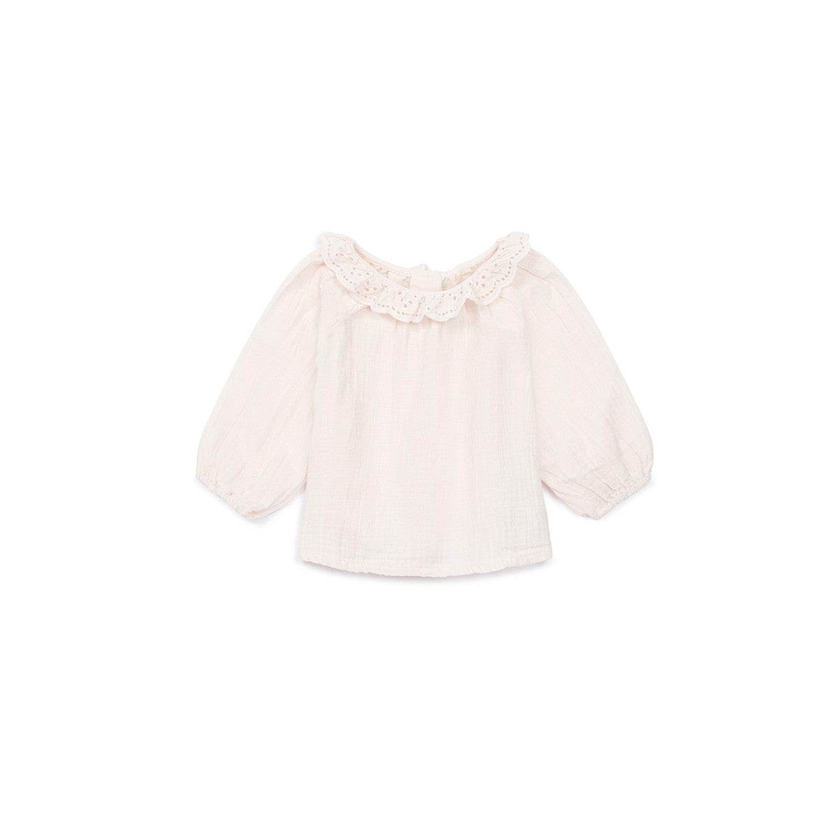 Baby Girls Rose Emboidered Cotton Blouse