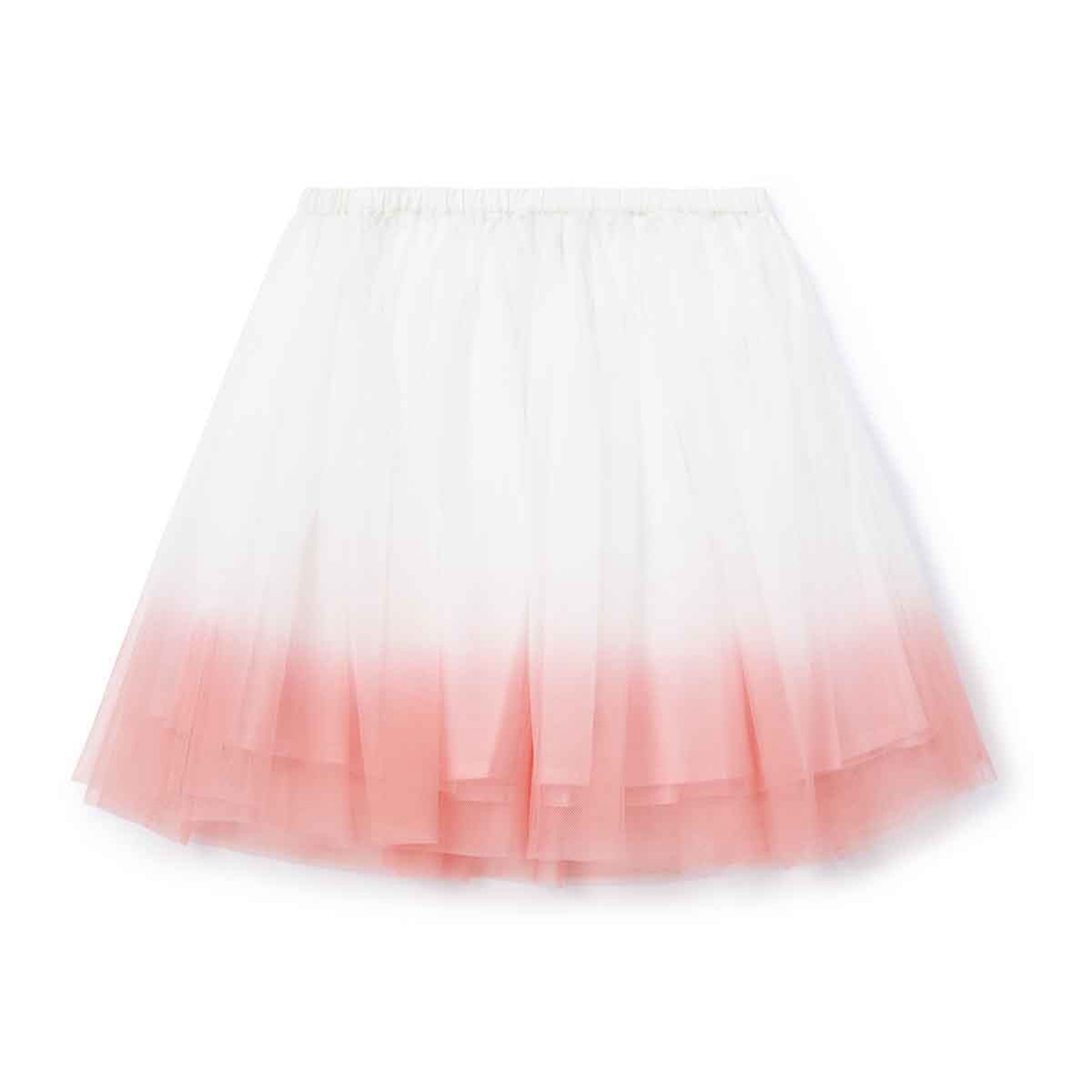 Girls White & Rose Petticoat Skirt