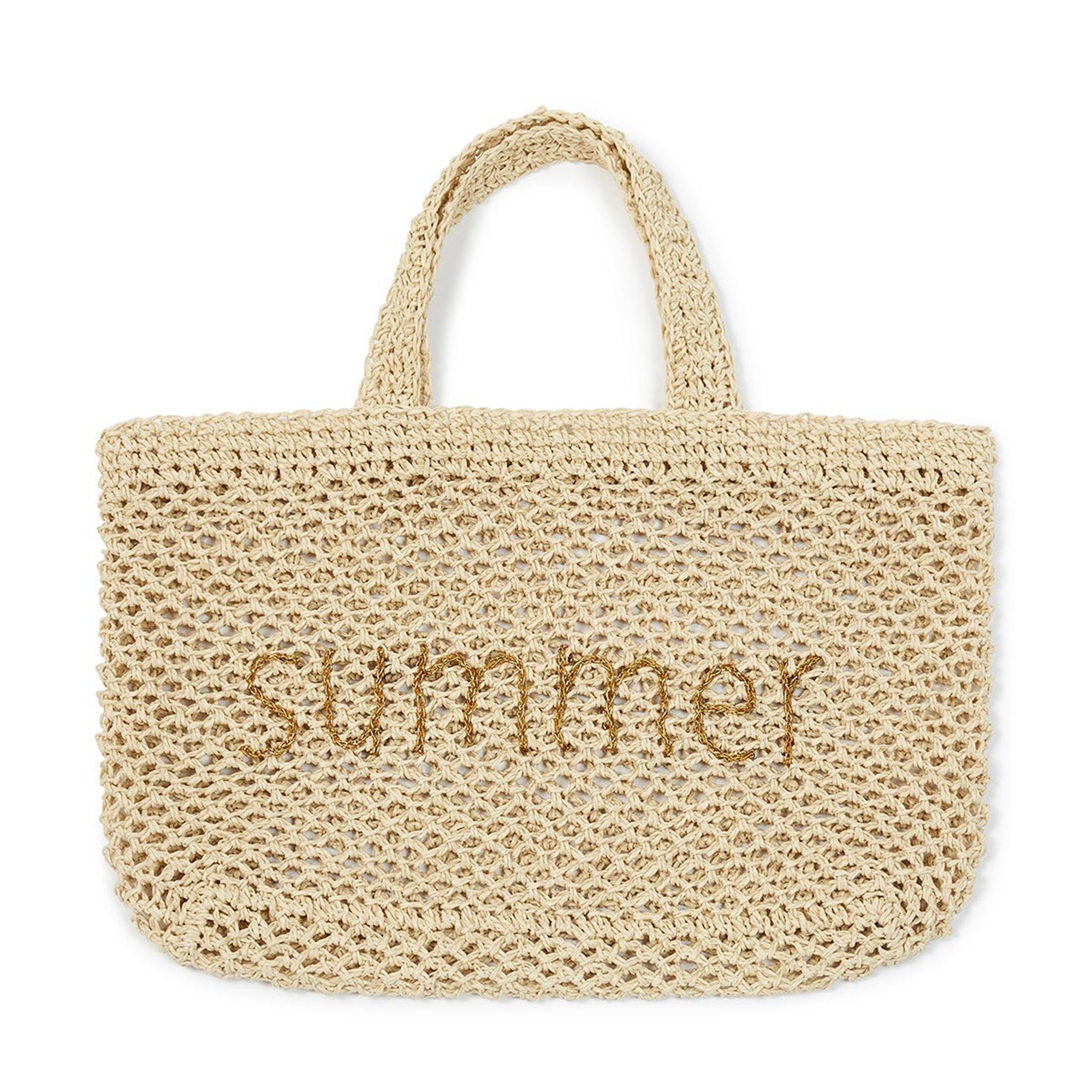 Girls Beige Paper Bag