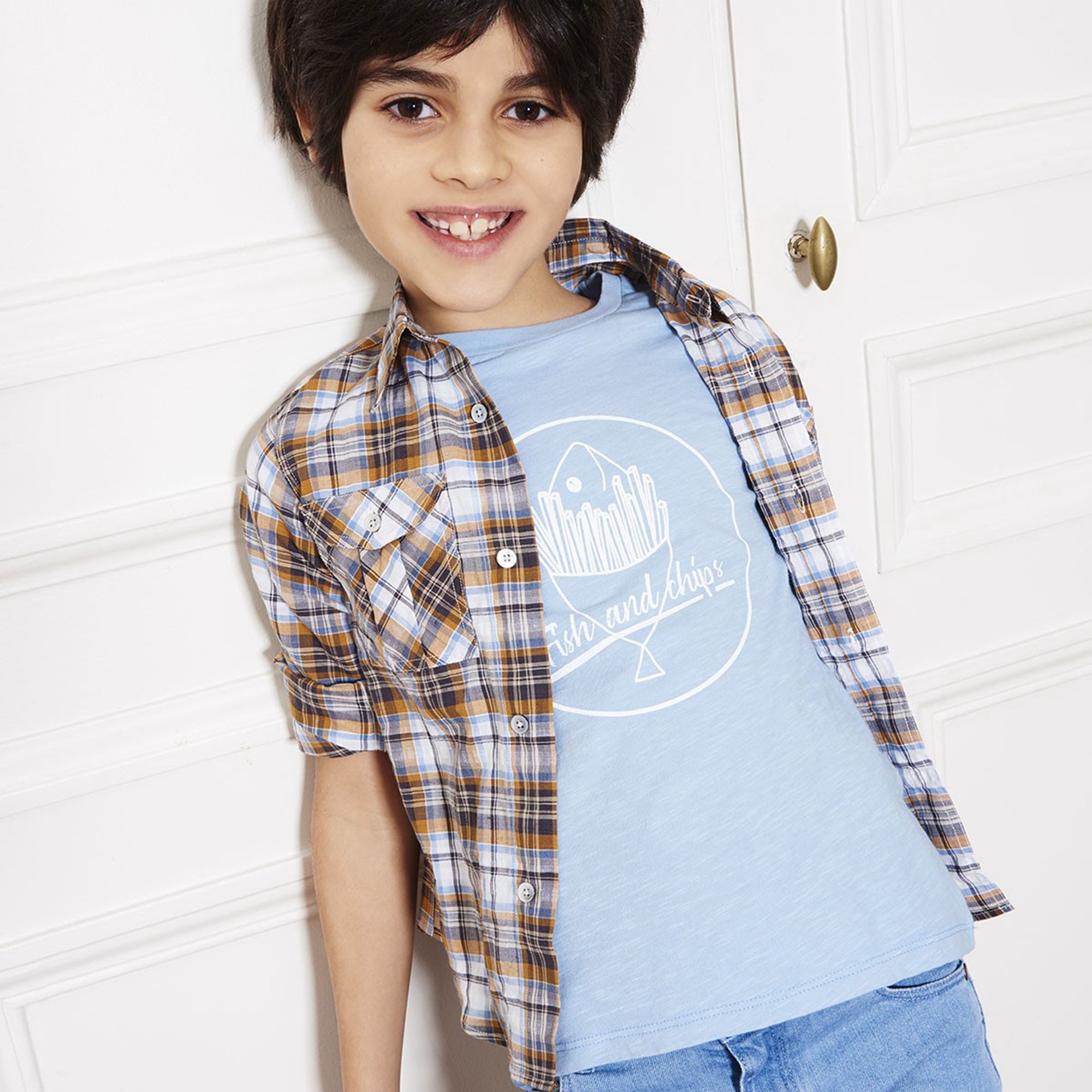 Boys Blue Organic Cotton T-shirt