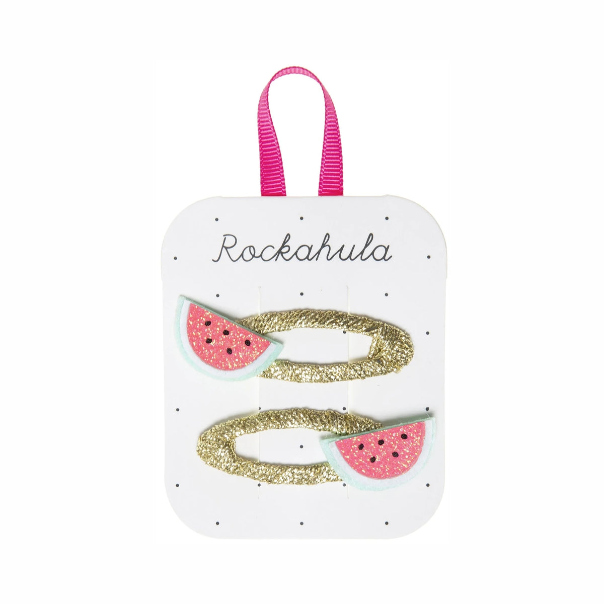 Little Watermelon Glitter Clips